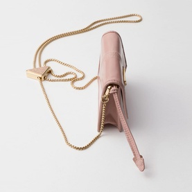 Leather Shoulder Strap Logo Cardholder