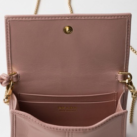 Leather Shoulder Strap Logo Cardholder