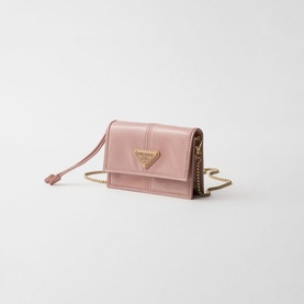 Leather Shoulder Strap Logo Cardholder