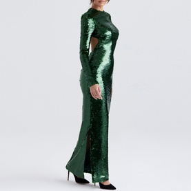 Belle Sequin Maxi Dress