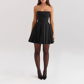 Emmanuela Bow Mini Dress