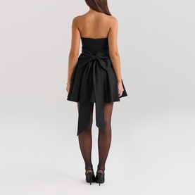 Emmanuela Bow Mini Dress