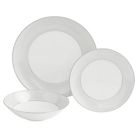 Gio Platinum 12-Piece Dinnerware Set