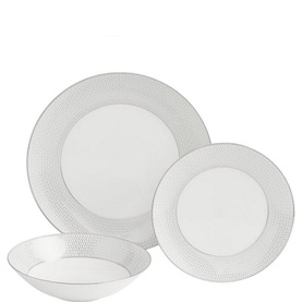 Gio Platinum 12-Piece Dinnerware Set