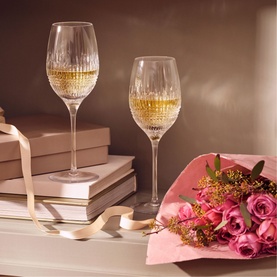 Lismore Diamond Wine Glass Set of Two
