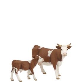 Simmental Calf Toy Figurine