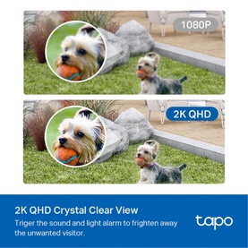 Tapo Smart Wire-Free Security Camera System 2K QHD