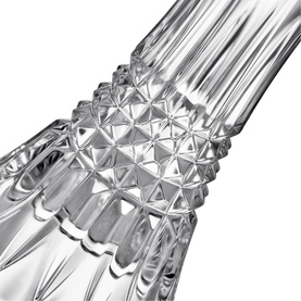 Lismore Diamond Candlestick Holders Set of Two 17cm
