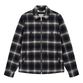 Bayo Zip Check Print Overshirt