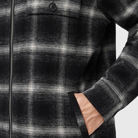 Bayo Zip Check Print Overshirt