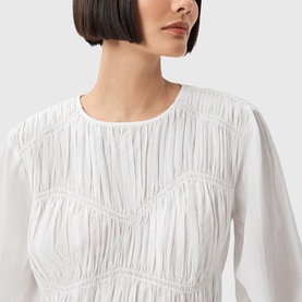 Melani Gathered Peplum Blouse