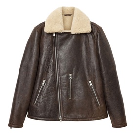 Xylon Shearling Biker Jacket