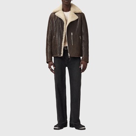 Xylon Shearling Biker Jacket