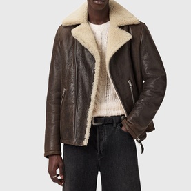 Xylon Shearling Biker Jacket