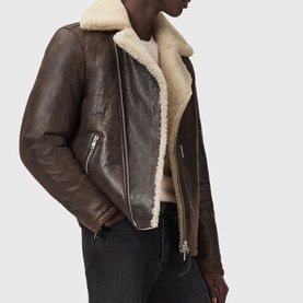 Xylon Shearling Biker Jacket