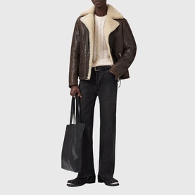 Xylon Shearling Biker Jacket