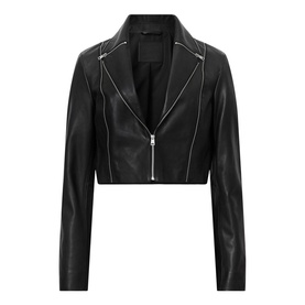 Landers Cropped Biker Jacket