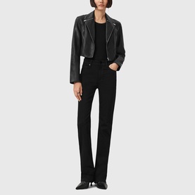 Landers Cropped Biker Jacket