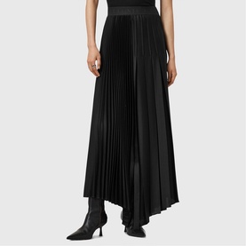 Jax Asymmetric Pleated Skirt