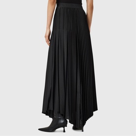 Jax Asymmetric Pleated Skirt