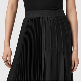 Jax Asymmetric Pleated Skirt