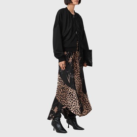 Arleen Mixed Print Skirt