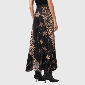 Arleen Mixed Print Skirt