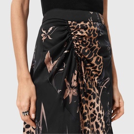 Arleen Mixed Print Skirt