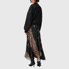 Arleen Mixed Print Skirt