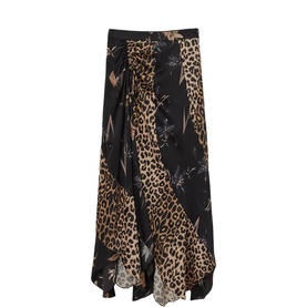 Arleen Mixed Print Skirt
