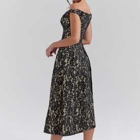 Charming Lace Off-The-Shoulder Gown