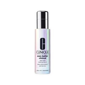 Clinique Even Better Clinical Dark Spot Clearing Serum 50ml in iridescent holographic bottle with silver cap
