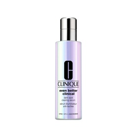 Clinique Even Better Clinical Dark Spot Clearing Serum 75ml in iridescent holographic bottle with silver pump cap