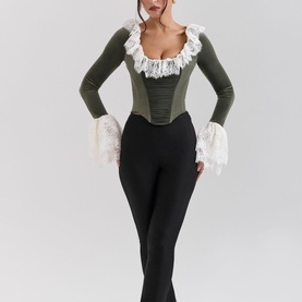 Jacinda Lace-Trim Corset