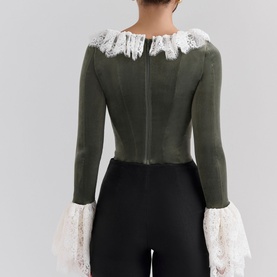Jacinda Lace-Trim Corset