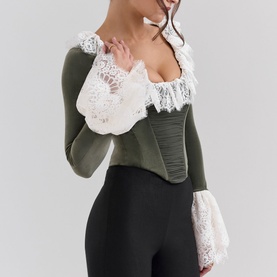 Jacinda Lace-Trim Corset