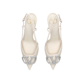 V-Logo 80 Slingback Pumps