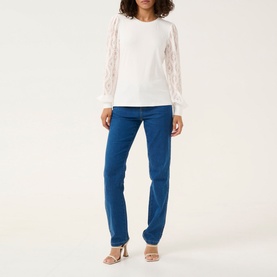 Nima Lace Jersey Blouse