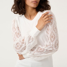 Nima Lace Jersey Blouse
