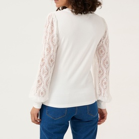 Nima Lace Jersey Blouse