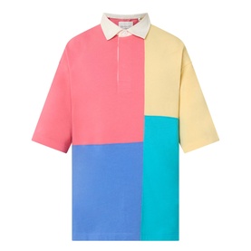 Colour-Blocked Rugby Shirt