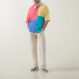 Colour-Blocked Rugby Shirt
