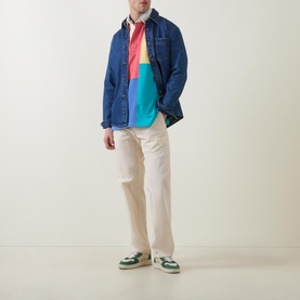 Colour-Blocked Rugby Shirt