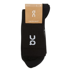 Three-Pack High-Rise Logo Socks