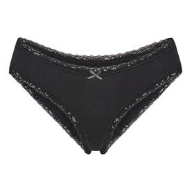 Lace Trim Brief Soot Tonal