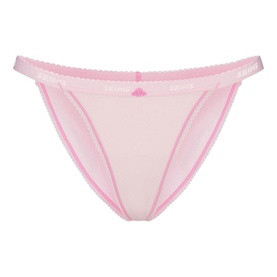 Picot Logo String Bikini Brief Cherry Blossom Tonal