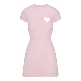 Heart Mini Dress Cherry Blossom