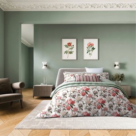 Elswyth Duvet Set Olive/Mulberry