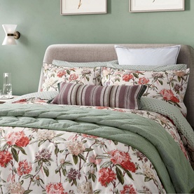Elswyth Duvet Set Olive/Mulberry