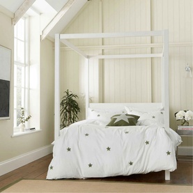 Tufted Star Duvet Set Green